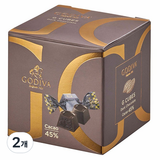 고디바 지큐브 다크 초콜릿 7p, 56g, 2개