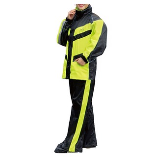 Moto cap 鈦鴻 雙側開運動風雨衣, 黃色