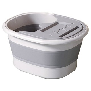 접이식 덮개 족욕통, 1개, 그레이