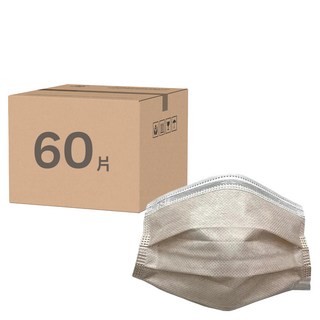 挺立舒 醫療防護口罩 成人 燕麥奶色 30片, 2盒