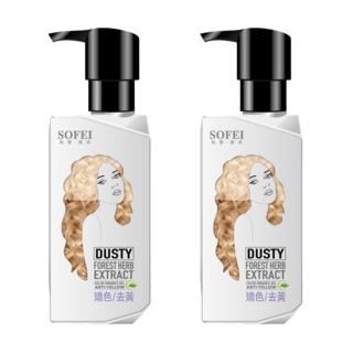 SOFEI 舒妃 型色家 植萃添加染髮補色露 矯色/去黃, 200ml, 2件
