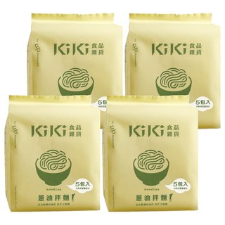 KiKi 食品雜貨 蔥油拌麵 Set, 日光麵條 非油炸 純手工製麵, 5包入, 20包
