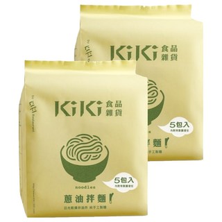 KiKi 食品雜貨 蔥油拌麵 Set, 日光麵條 非油炸 純手工製麵, 5包入, 10包
