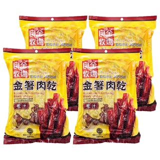 良金牧場 高粱豬肉金箸肉乾 蜜汁, 165g, 4包