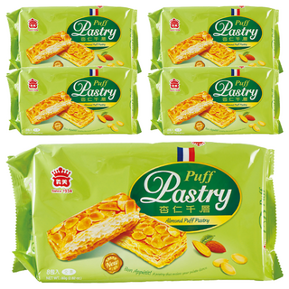 義美 杏仁千層派, 80g, 5包