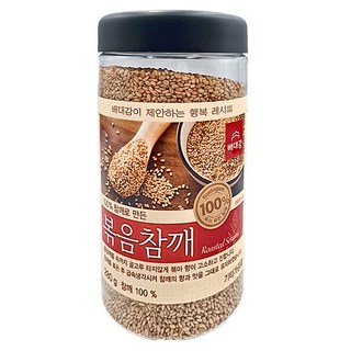 Baedaegam 炒芝麻粒 100% 韓國產, 280g, 1罐