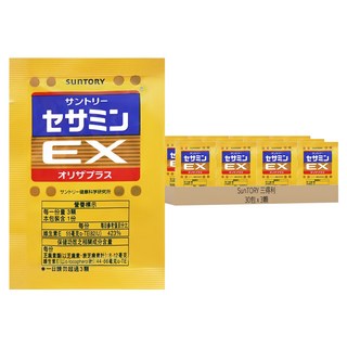SunTORY 三得利 芝麻明EX 隨身包, 累計銷售突破200萬瓶, 每6秒售出一瓶, 助您夜夜安眠，支持肝臟健康, 3顆, 30包