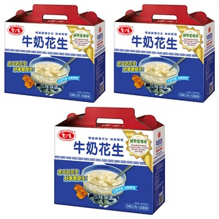 愛之味 牛奶花生禮盒, 4080g, 3盒