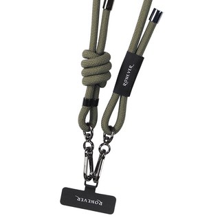 RONEVER 手機編織掛繩 PD037-1, 軍綠色, 1條