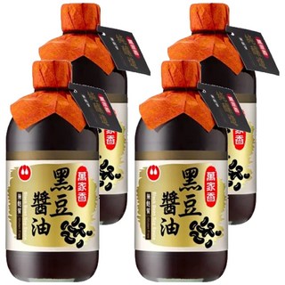 萬家香 黑豆醬油, 450ml, 4瓶