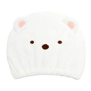 Sumikkogurashi 角落生物 吸水速乾浴帽, 白熊, 1個
