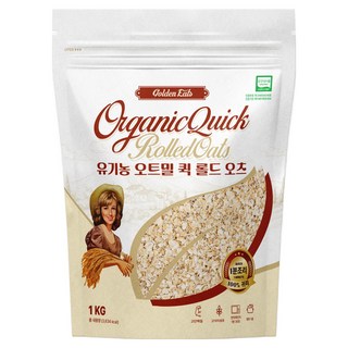 골든잇츠 유기농 퀵 오트밀, 1kg, 1개