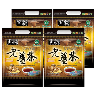 薌園 黑糖老薑茶, 10g, 18包, 4袋