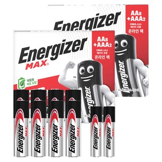 Energizer 勁量 Max AA 8 包 + Max AAA 2 包 特別包, 10入, 2組
