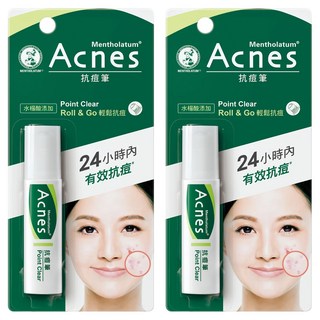 MENTHOLATUM 曼秀雷敦 Acnes 抗痘筆 9ml 水楊酸調理 滾珠設計 方便攜帶, 2支