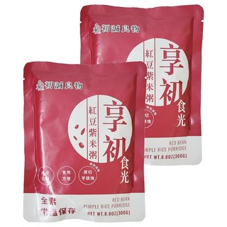 初誠良物 紅豆紫米粥, 成分天然, 食用方便, 原切芋頭塊, 全素, 常溫保存, 300g, 2包