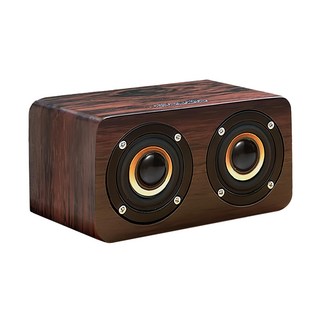 DTAudio K5A 木質藍芽喇叭, 藍芽5.2, 細膩音色, 極致美感, 深咖色
