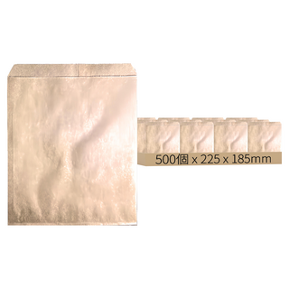 空白牛皮紙袋-本牛平袋，每束100入，外帶業者愛用, 牛皮紙棕色, 5包