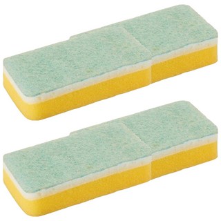 3M Scotch-Brite 百利 日系3層海綿菜瓜布–細緻柔刷, 藍色, 4個, 1個裝