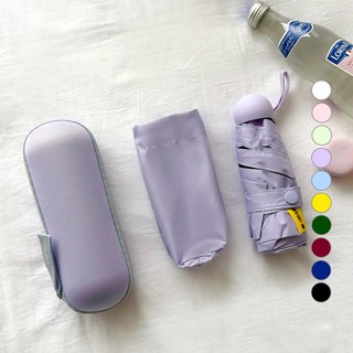 깨비다 미니 5단 자외선차단 마카롱 케이스 우양산