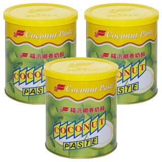 福汎 椰香奶酥, 不含防腐劑, 不含膽固醇, 奶素可食, 即可食用, 烘焙調理專用, 800g, 3罐