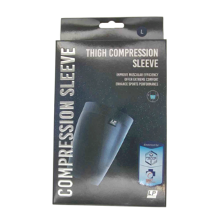 LP SUPPORT 運動防護系列 激能壓縮大腿套, 黑色, 1個