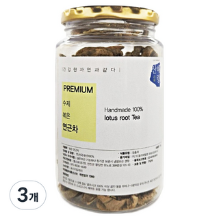 Sanhaerang 山海 頂級手工炒蓮藕茶 Tritan瓶, 3個, 1入, 100g