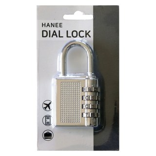 하늬통상 4단 번호열쇠 대형 비밀번호자물쇠 실버, 1개