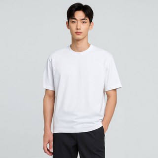 BASSO Homme 男性寬鬆版型圓領短袖T恤 WSZ2MK