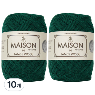 YEONIL 羊毛針織線 10入, 29號 Deep Green, 10捆