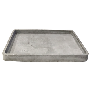 長方形接水盤 水泥灰 台灣手工製作 吸水透氣, 16.5 x 22cm