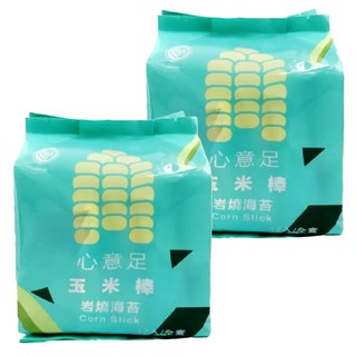 義竹鄉農會 心意足玉米棒 岩燒海苔口味, 102g, 2個