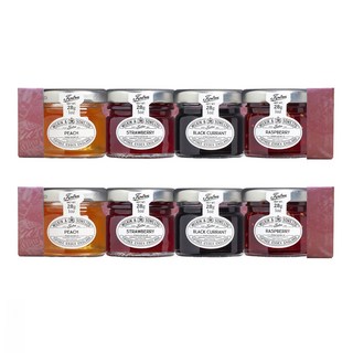 Tiptree 果醬禮盒組，蜜桃、草莓、黑醋栗、覆盆子口味，每罐28g, 112g, 2組