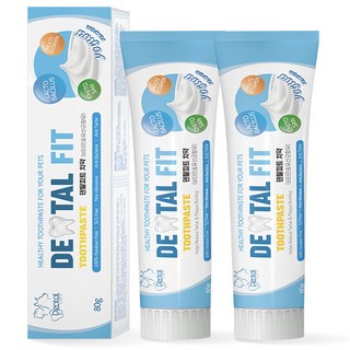 덴탈핏 반려동물 치약, 80g, 2개