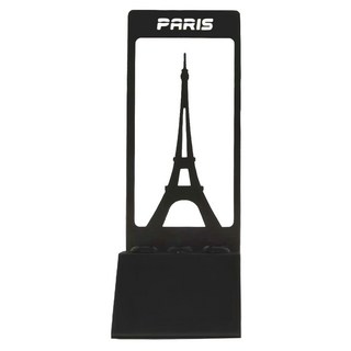 OPUS 東齊金工 歐式鐵藝金屬便條筆座 - 巴黎鐵塔造型, 經典黑, 1個