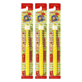 STB Higuchi 360度嬰幼兒牙刷 顏色隨機, 3支, 1支