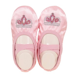 DRESSHOUSE 女童皇冠緞面芭蕾舞鞋