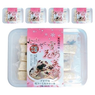 沖繩之戀 雪花奶芙 蔓越莓口味 非油炸天然烘焙製作 香醇奶味口感酥脆, 260g, 5盒