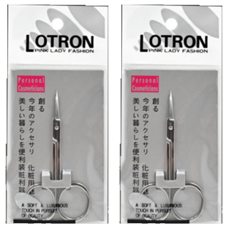 LOTRON 鋒利曲剪, 高級美容器材, L-202, 2支