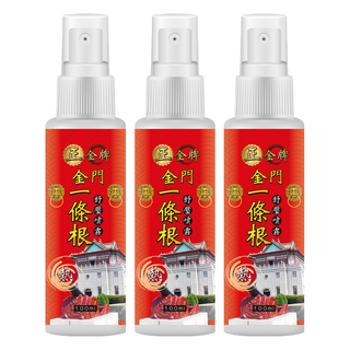 正金牌 金門一條根舒緩噴霧 熱感 100ml, 3瓶