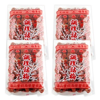海山 本中紅 調理話梅, 高級話梅專家，生津止渴, 500g, 4包