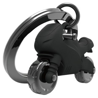 Metalmorphose 鑰匙圈 摩托車, 1個, 消光黑