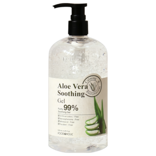 FOODAHOLIC 99%蘆薈保濕凝膠 按壓式 500ml - 舒緩保濕, 無人工色素, 1瓶