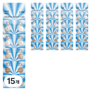PARTYSHOW 鈕扣電池 LR44, 10入, 15個