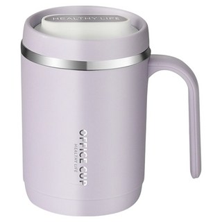 304不鏽鋼手把鋼杯 紫色 304不鏽鋼內膽, 500ml, 1個