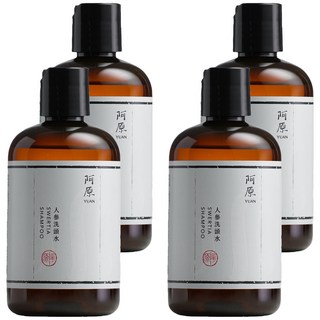 YUAN 阿原 人參洗頭水 滋潤乾燥頭皮, 250ml, 4瓶