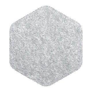 好物良品 單元體 羊毛氈壁掛留言板 六角形 水泥灰, 12個