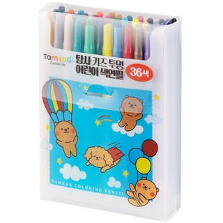 Tamsaa 兒童透明彩色鉛筆 36色, 1套