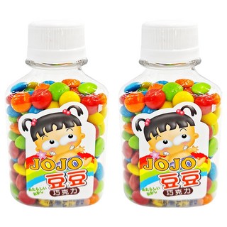 JOJO 豆豆巧克力風味糖, 80g, 2瓶