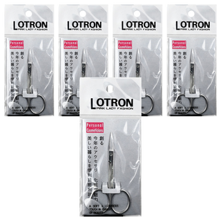 LOTRON 親密寶貝 鋒利直剪 高級鋼材美容剪, L-201, 5個